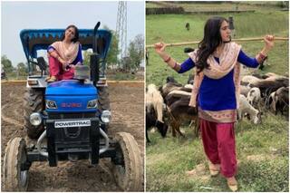 Sara Ali Khan Rides a Tractor As She Shares BTS Pics From The Sets of 'Atrangi Re'