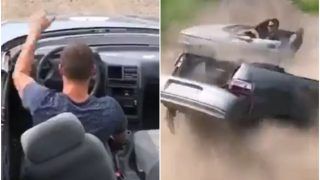 Stunt Ka Video: स्टंट करने की कोशिश में दो हिस्सों में बंट गई कार, फिर जो हुआ यकीन ना करेंगे- देखें वीडियो