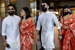 Mouni-Suraj Make Their First Appearance Post Their Wedding Shenanigans in Goa