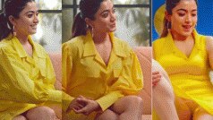 'पुष्पा' एक्ट्रेस  Rashmika Mandanna लाइव शो में हुई शर्मिंदा, इतनी छोटी पीली स्कर्ट... oops मूमेंट की शिकार, लोग बोले..
