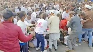 WATCH: Stampede At Congress' Marathon Rally In Uttar Pradesh's Bareilly, Children Injured