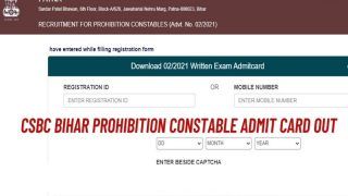 CSBC Bihar Prohibition Constable Admit Card Released; Here's How to Download