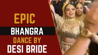 Bride Viral Video: Desi Bride's Epic Bhangra Dance at Her Own Baraat - Watch