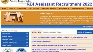 RBI Assistant Recruitment 2022: आरबीआई में 950 अस‍िस्‍टेंट पदों पर रिक्‍त‍ियां, जल्‍द जारी होगा नोटिफिकेशन