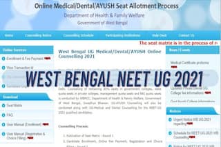 West Bengal NEET UG 2021: Round 1 Seat Allotment Result to be Out Today; Check Details Here