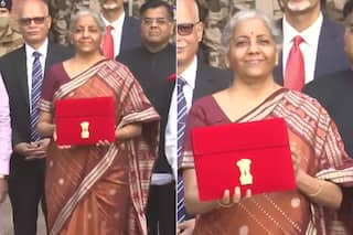 Nirmala Sitharaman Ditches Red, Chooses an Orange Handloom Saree For Union Budget 2022 Presentation - See Pics