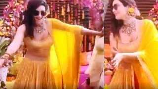 Karishma Tanna Grooves to 'Dil Chori Sada Hogya' at Her Mehendi Ceremony- Video Goes Viral