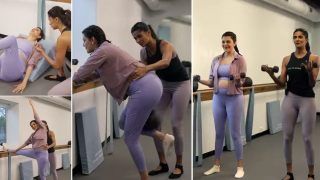 Pregnant Kajal Aggarwal Does Pilates and Aerobic Exercise, Sets Major Fitness Goals