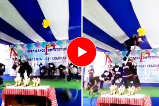 Dance Ka Video: लड़कों के ग्रुप ने स्टेज पर डांस के नाम पर मचा दिया तांडव, वीडियो ऐसा कि बस देखते रह जाएंगे