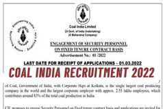 Coal India Recruitment 2022: Notification Out For Chief Manager, Other Posts on coalindia.in| Apply Before This Date