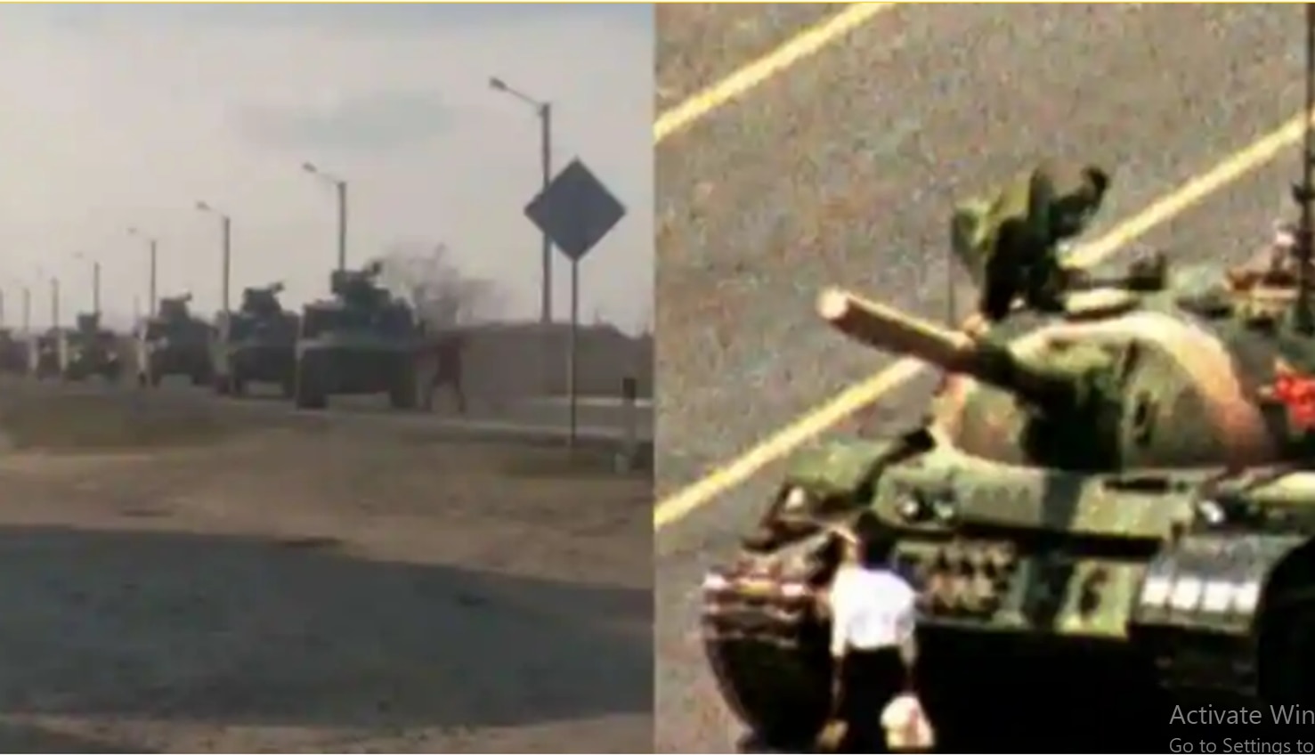 Viral Video Ukrainian Tank Man Tries To Block Russian Military Convoy Watch