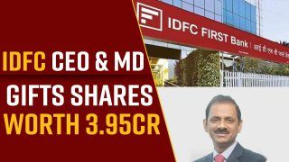 IDFC First Bank: Trainer, Driver And Househelp Staff Receive Gifts Worth Rs.3.95 Crore From IDFC FIRST Bank CEO And MD V Vaidyanathan - Watch