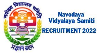 NVS Recruitment 2022: Only Two Days Left to Apply For 1925 Posts at navodaya.gov.in