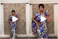 Viral Video: Girl Makes Saree Out Of Potato Chips Wrappers, Leaves Internet Amused | Watch
