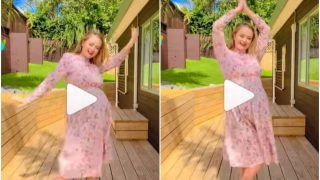 Viral Video: Pregnant Woman Grooves to Rashmika Mandanna’s Saami Saami, Flaunts Her Baby Bump | Watch