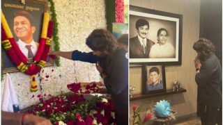 Allu Arjun Visits Puneeth Rajkumar's Home, Meets His family to Pay Tribute- See Pics