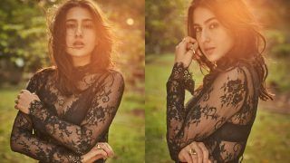 Sara Ali Khan Takes Our Breath Away In Her All Black Netted Top - See Pics
