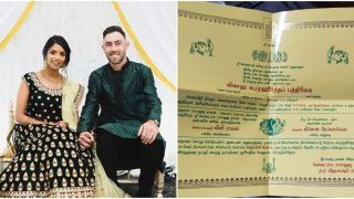RCB Star Glenn Maxwell to Tie the Knot With Fiance Vini Raman, Wedding Card in Tamil Goes VIRAL