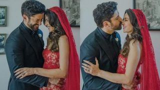 Farhan Akhtar पत्नी Shibani Dandekar के साथ हुए रोमांटिक, Lip Lock वाली फोटो हुई वायरल- शादी की PICS