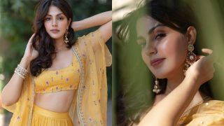 पीले लहंगे में बला की खूबसूरत लग रही हैं Rhea Chakraborty, फोटोज शेयर कर बोलीं- अब उसने जीना सीख लिया है