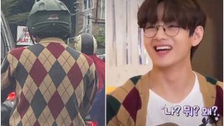 Indian Man Spotted Wearing BTS V's Same Check Cardigan, ARMY Says ‘Where is Taehyung Going on Scooter?’