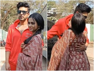 Karan Kundrra Kisses Tejasswi Prakash As He Drops Her To The Sets Of Naagin 6, Tejran Fans Say 'Jodi Hit Hai'