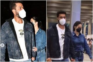 Vicky - Katrina Hold Hands as They Return to Mumbai to Celebrate Valentine's Day 2022, Video Goes Viral