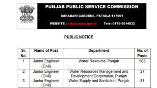 Punjab PSC Exam 2022: Notification Out For Junior Engineer Posts; Exam to Begin From March 6