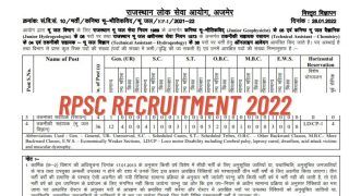 RPSC Recruitment 2022: Applications Invited For 53 Posts on rpsc.rajasthan.gov.in