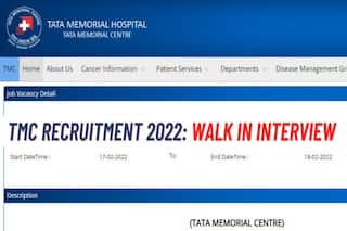 TMC Recruitment 2022: Walk in Interview For 29 Posts to Begin on Feb 17; Check Eligibility and Vacancy Details
