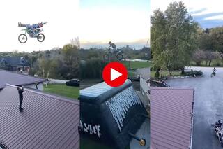 Viral Video: शख्स ने घर की ऊंचाई से भी ज्यादा बाइक को उछाल दिया, फिर हवा में जो किया यकीन ना करेंगे- देखें हैरतअंगेज वीडियो