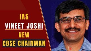 CBSE: Vineet Joshi Appointed as New CBSE Chairman; Watch Video