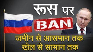 International Sanctions on Russia: रूस और यूक्रेन की लड़ाई में दुनिया ने Russia के खिलाफ Ban की छेड़ी जंग