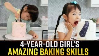 Viral Video: 4 Year Old Girl Shows Her Baking Skills Through Videos, Internet Says ‘Brilliant’
