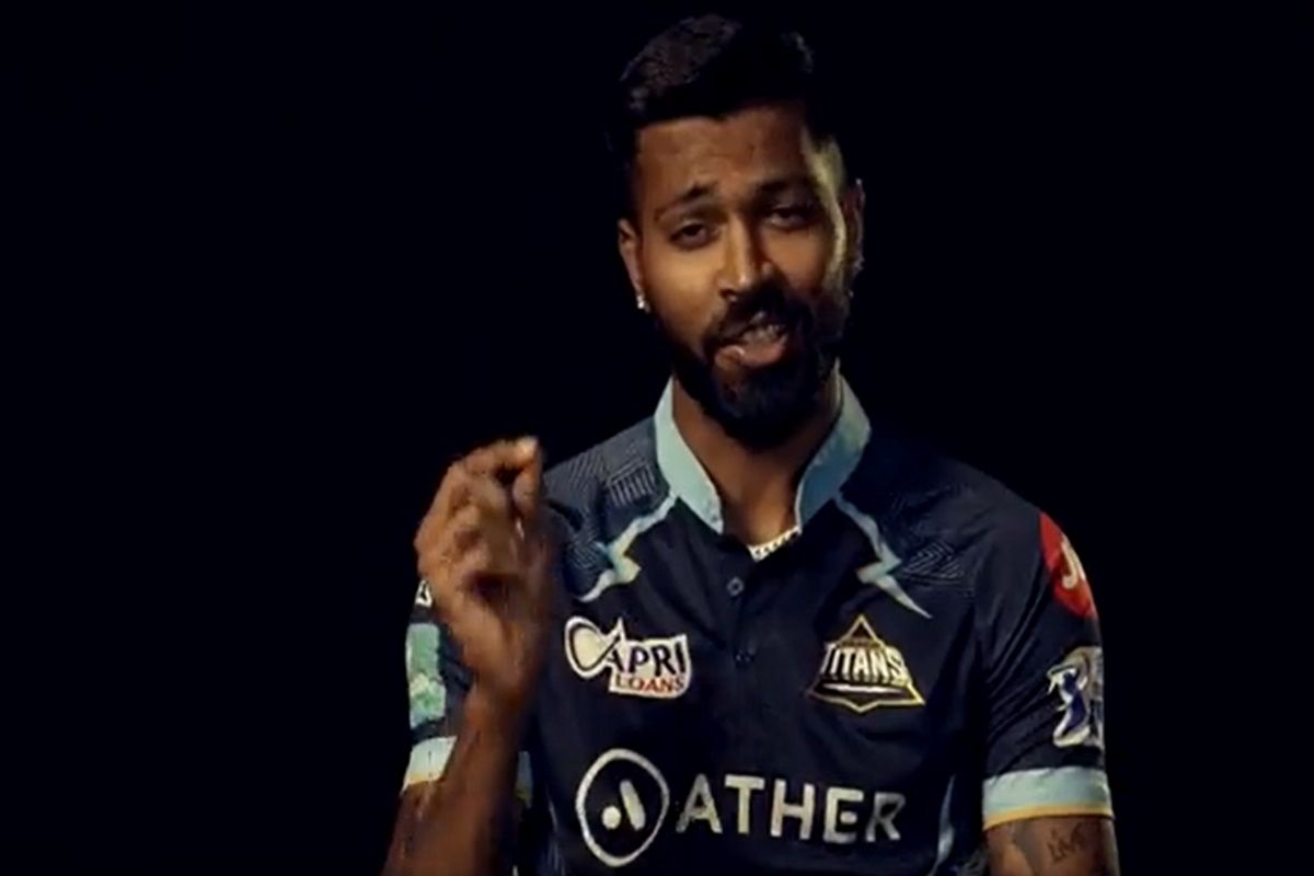 GT Jersey Hardik Pandya 33 - Gujarat Cricket Team Half Sleeve