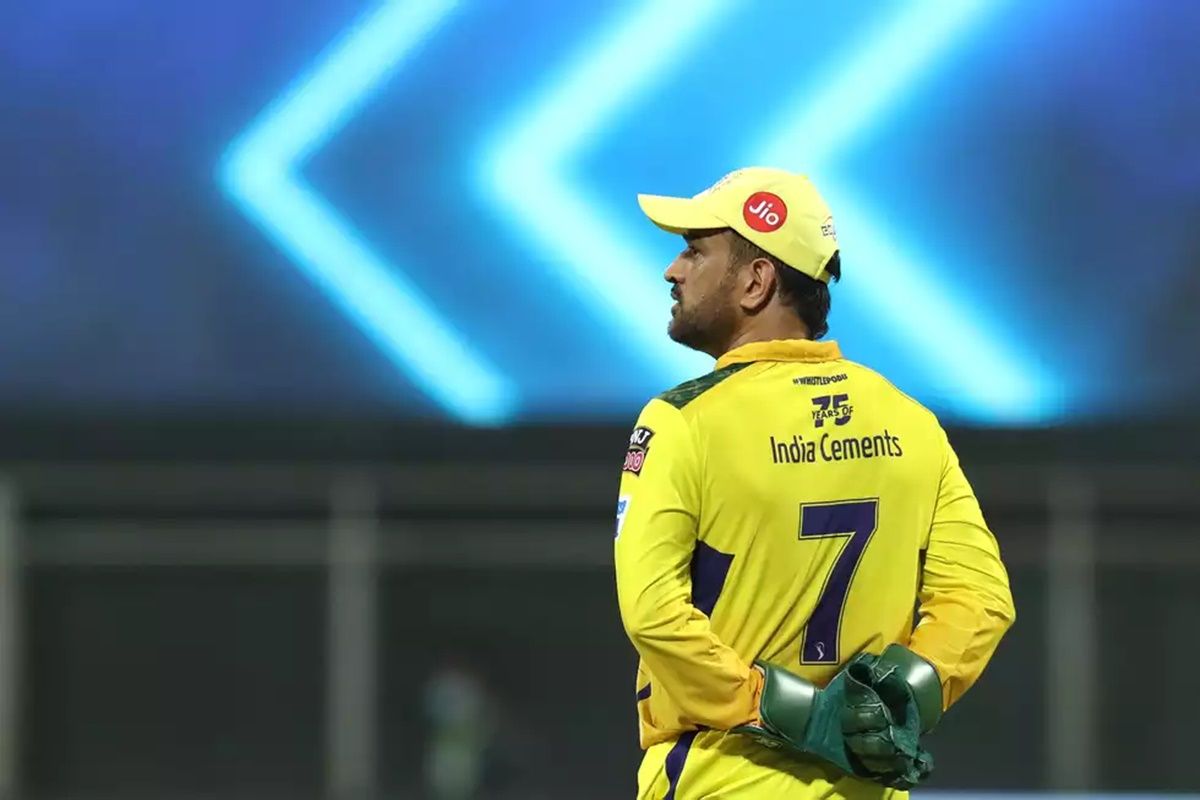 CSK's captain MS Dhoni during the IPL 2023 match