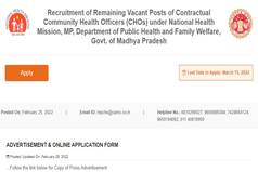 NHM MP Recruitment 2022: Registration For 966 Posts Begins at sams.co.in| Check Eligibility Here