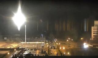 Video Captures Moment Zaporizhzhia Nuclear Power Plant in Ukraine Catches Fire | Watch