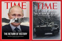 Fact Check: Did TIME Magazine Cover Actually Featured Putin's Photo with Hitler Moustache?
