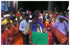 TMC Candidate Shatrughan Sinha Plays ‘Dhol”, Dances With Tribal Women | Watch