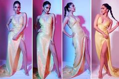 Kiara Advani Looks Nothing Less Than a Diva in This Sequined Yellow Slit Gown