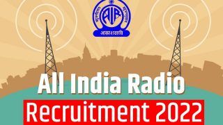 All India Radio Recruitment 2022: Applications Invited For Newsreader, Graphic Designer, Other Posts at prasarbharati.gov.in | Check Details