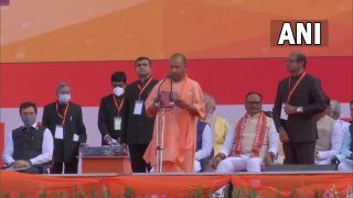 Yogi Adityanath Shapath: 'योगी का राजतिलक', खचाखच भरे इकाना स्टेडियम में योगी आदित्यनाथ ने CM पद की शपथ ली