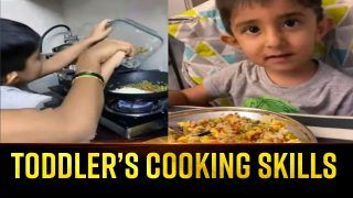 Viral Video: Little Boy Makes Fried Rice, Internet Is Overwhelmed With His Cooking Skills