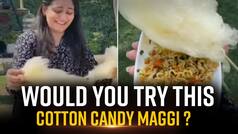 Viral Video: A Food Blogger Makes Maggie With Cotton Candy, Netizens Say, 'Chii' - Watch
