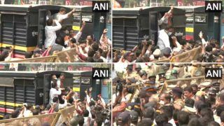 Mumbai: देवेंद्र फडणवीस समेत कई BJP नेताओं ने मंत्री मलिक के इस्‍तीफे के ल‍िए प्रदर्शन किया, मुंबई पुलिस ने हिरासत में लिया
