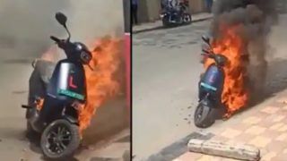 fire Ola S1 Pro: इस दिग्गज कंपनी की  Electric Scooter में लगी आग, सामने आया वीडियो