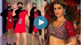 Viral Video: SpiceJet Air Hostess Grooves to Kriti Sanon's 'Param Sundari' With Her Crew, Internet Hearts It | Watch