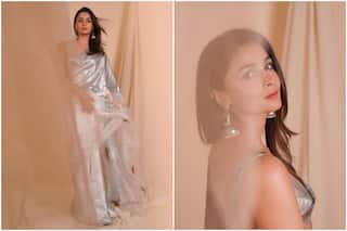 Alia Bhatt Wears a Silver Saree Made from Recycled Material Worth Rs 25K- Yay or Nay?