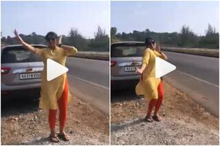 Viral Video: Woman Dances to Kacha Badam on Road, Nails The Hook Step | Watch
